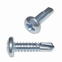 TEKP102 #10 X 2" Pan Head, Phillips, Self-Drilling Screw, Zinc